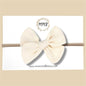 Hand-tied Gauze Bow in Ivory