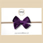 Velvet Bow in Plum