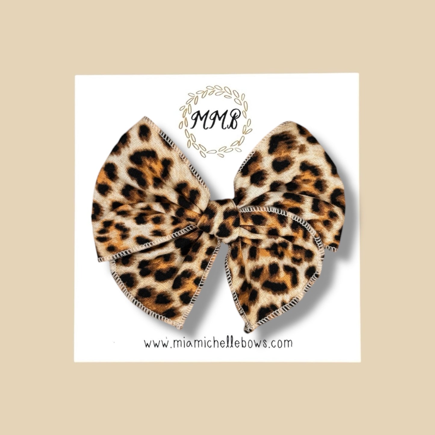 Cheetah Fairytale Bow