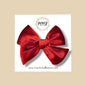 Velvet Bow in Red