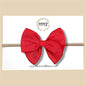 Red Swiss Dot Fairytale Bow