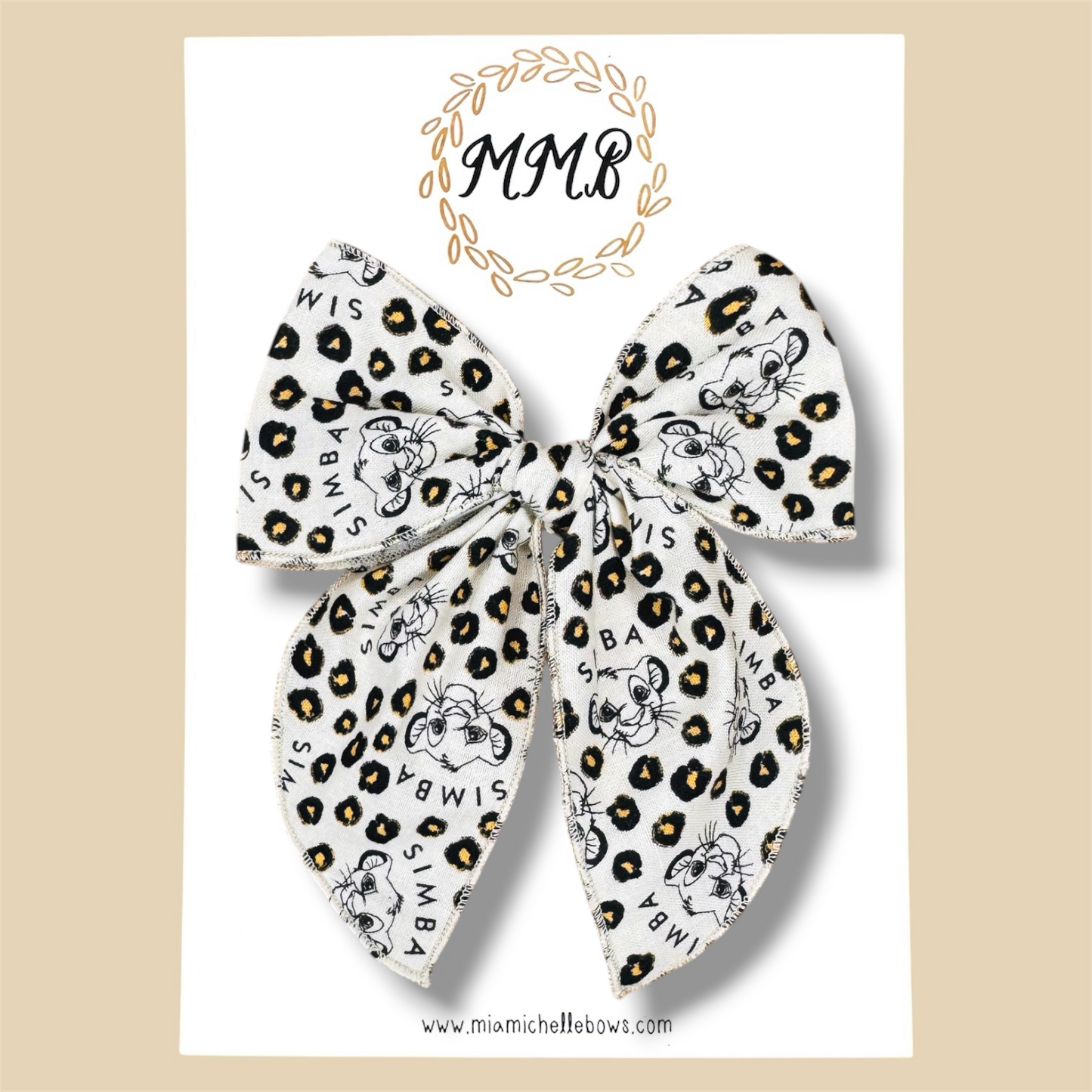 Lion King Simba Ivory Fairytale Bow