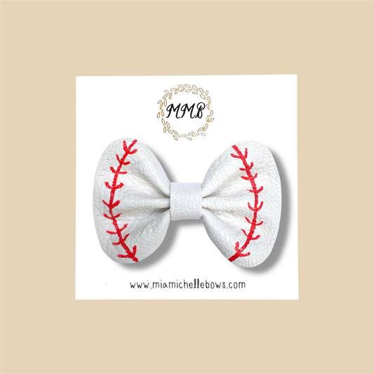 Baseball Genuine Leather Bow