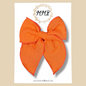 Orange Linen Fairytale Bow