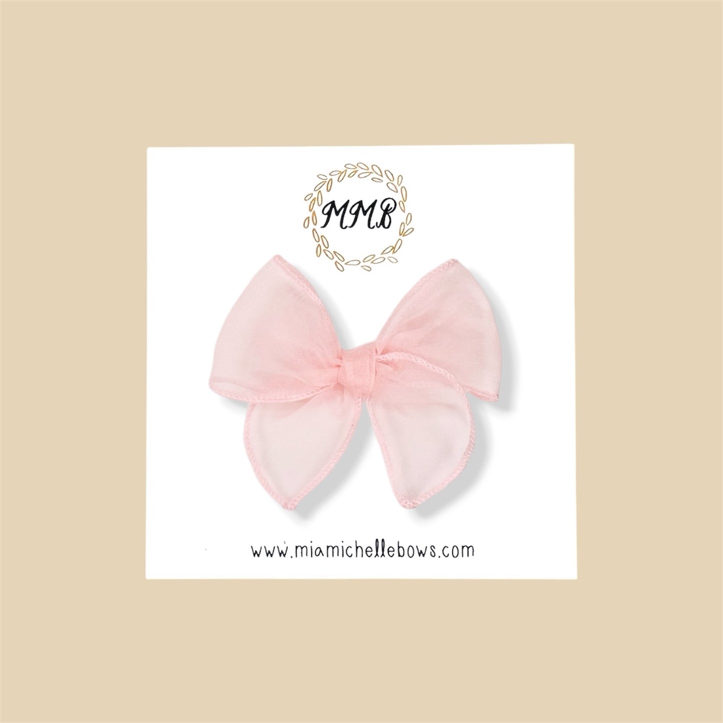 Sheer Ballet Pink Fairytale Bow