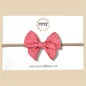 Coral Linen Fairytale Bow