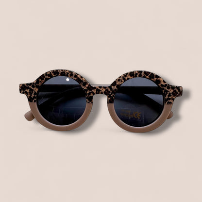 Kids Round Cheetah Sunglasses
