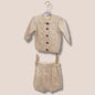 Ivory Knit Cardigan and Shorts Set 0-3