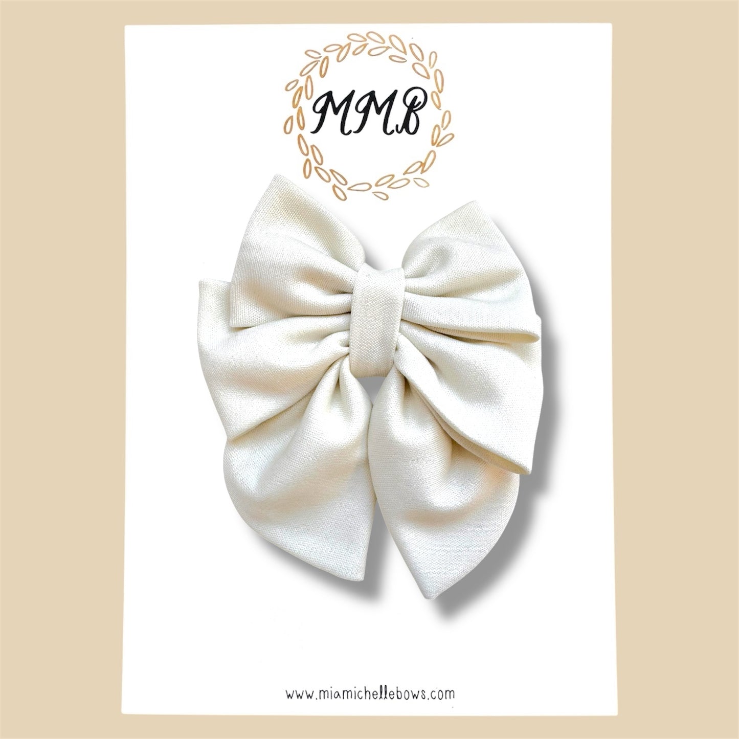 Ivory Luxe Bow