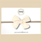 Hand-tied Gauze Bow in Ivory