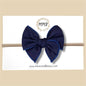 Navy Blue Denim Fairytale Bow