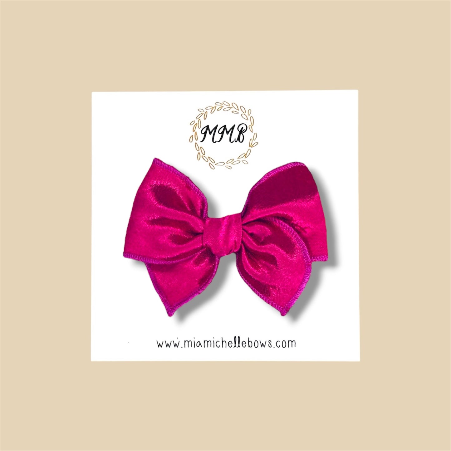 Magenta Satin Fairytale Bow