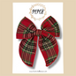 Holiday Sparkle Plaid Fairytale Bow