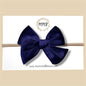Velvet Bow in Navy