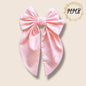 Pink Polkadot Stripe Luxe Bow