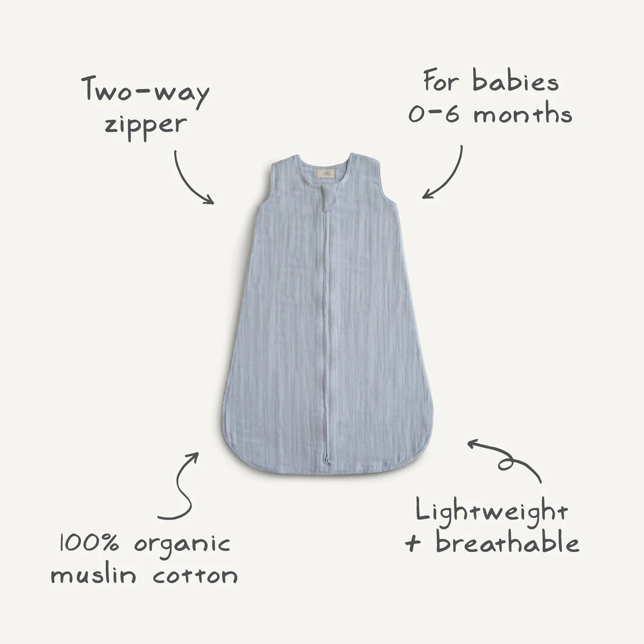 Mushie Organic Cotton Sleep Sack Bag
