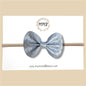 Silver Cross Vegan Leather Bow