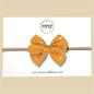 Mustard Stars Gauze Fairytale Bow