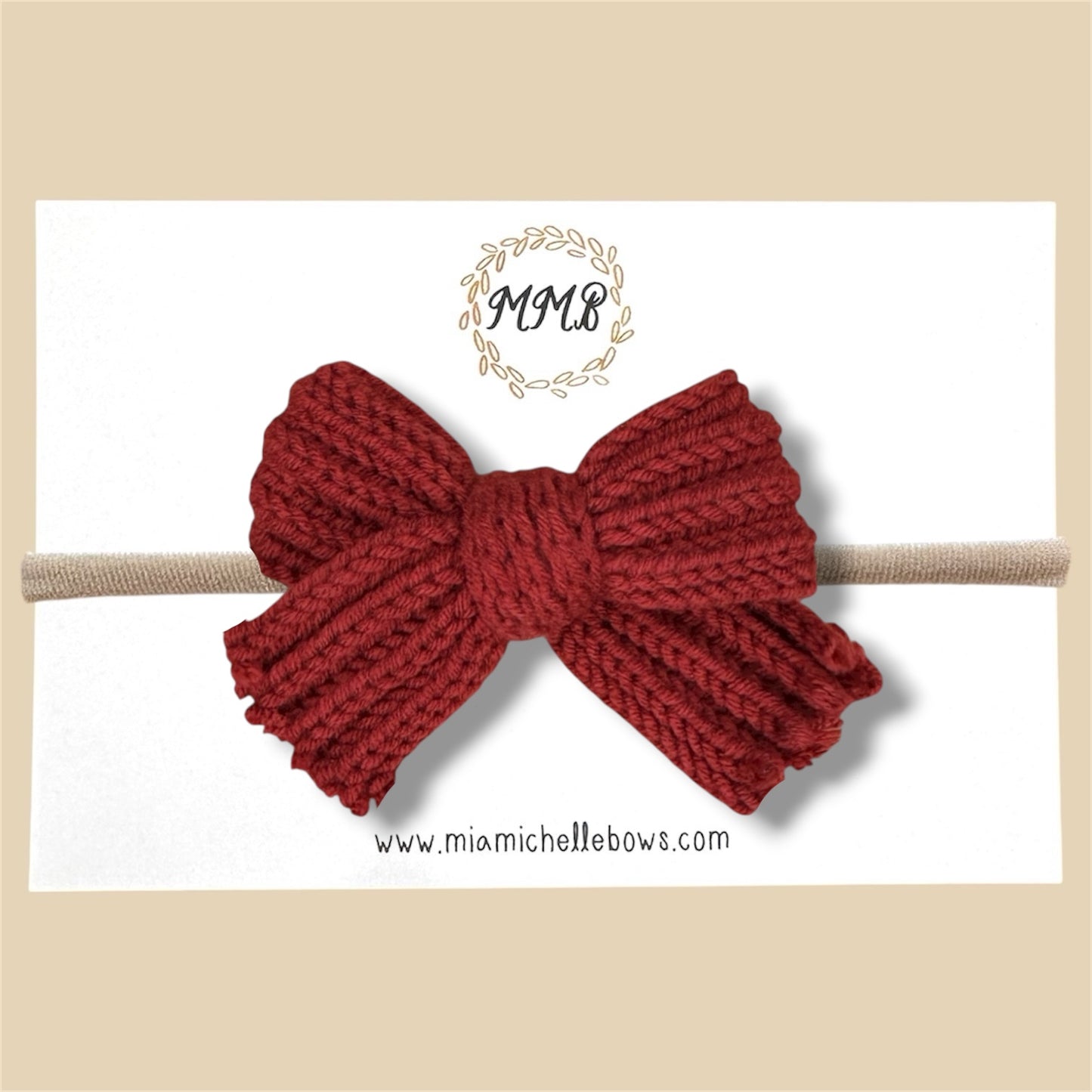 Sweater Bow in Rust