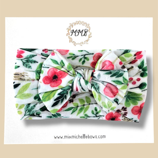 Ivy Floral Printed Headwrap