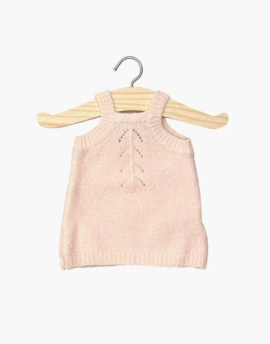 Doll—Minikane Gisel Knit Dress in Baby Pink