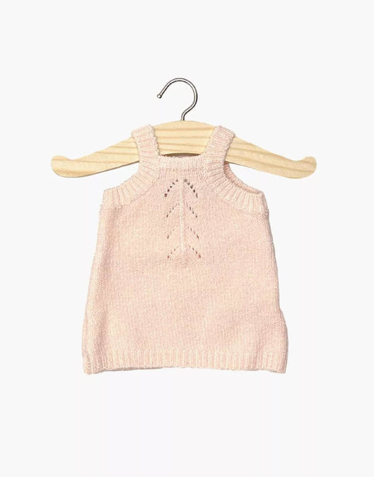 Doll—Minikane Gisel Knit Dress in Baby Pink