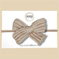 Sweater Bow in Tan