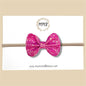 Fuchsia Pink Glitter Bow