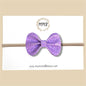 Lavender Glitter Bow