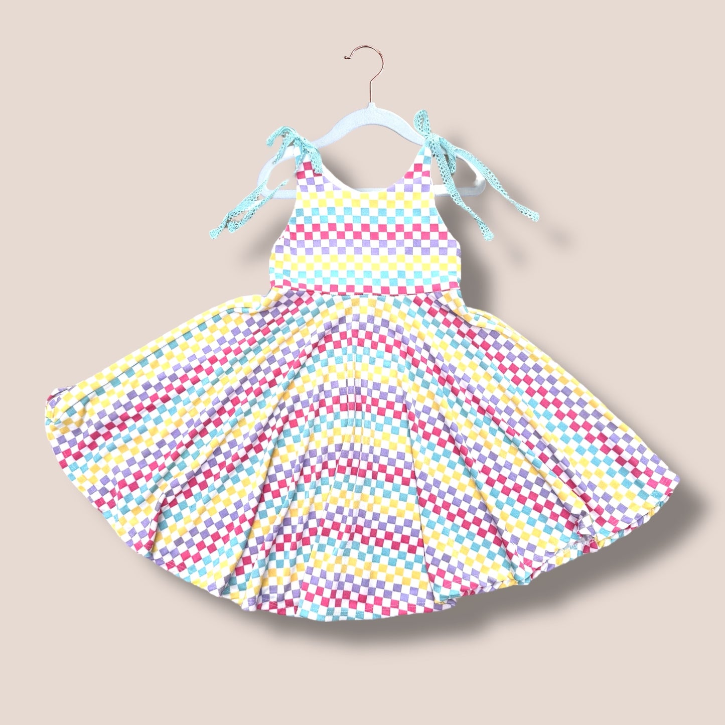 OAK Checkered Twirl Dress