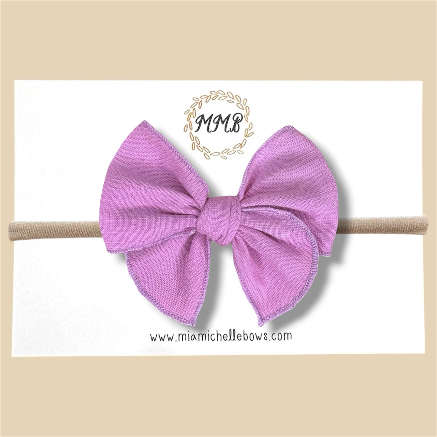 Lavender Linen Fairytale Bow