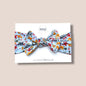 Blue Floral Headwrap Bow 0-3 months