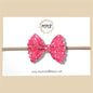 Bright Pink Glitter Bow