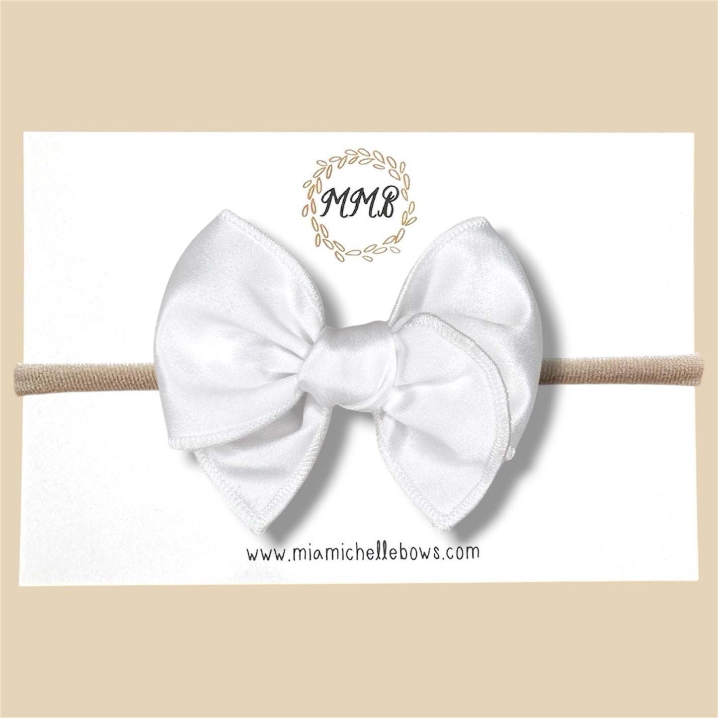 White Satin Fairytale Bow