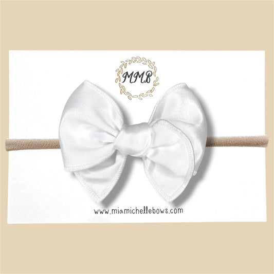 White Satin Fairytale Bow