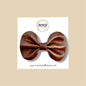 Brown Genuine Leather Bow