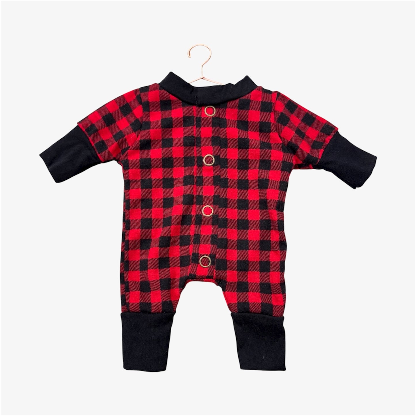 Doll—Red & Black Plaid Sleeper