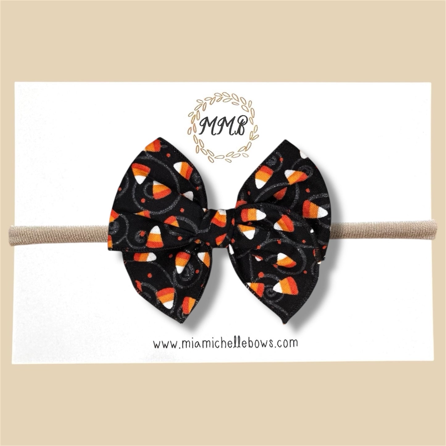Candy Corn Shimmer Fairytale Bow