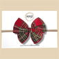 Holiday Sparkle Plaid Fairytale Bow