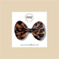 Cheetah Vegan Leather Bow