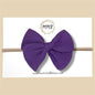 Hand-tied Gauze Bow in Purple