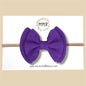 Double Layer Gauze Bow in Purple