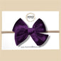Velvet Bow in Plum