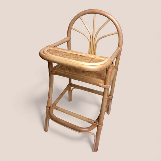 High Chair- Rattan Doll Furniture