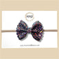 Kaleidoscope Scalloped Glitter Bow