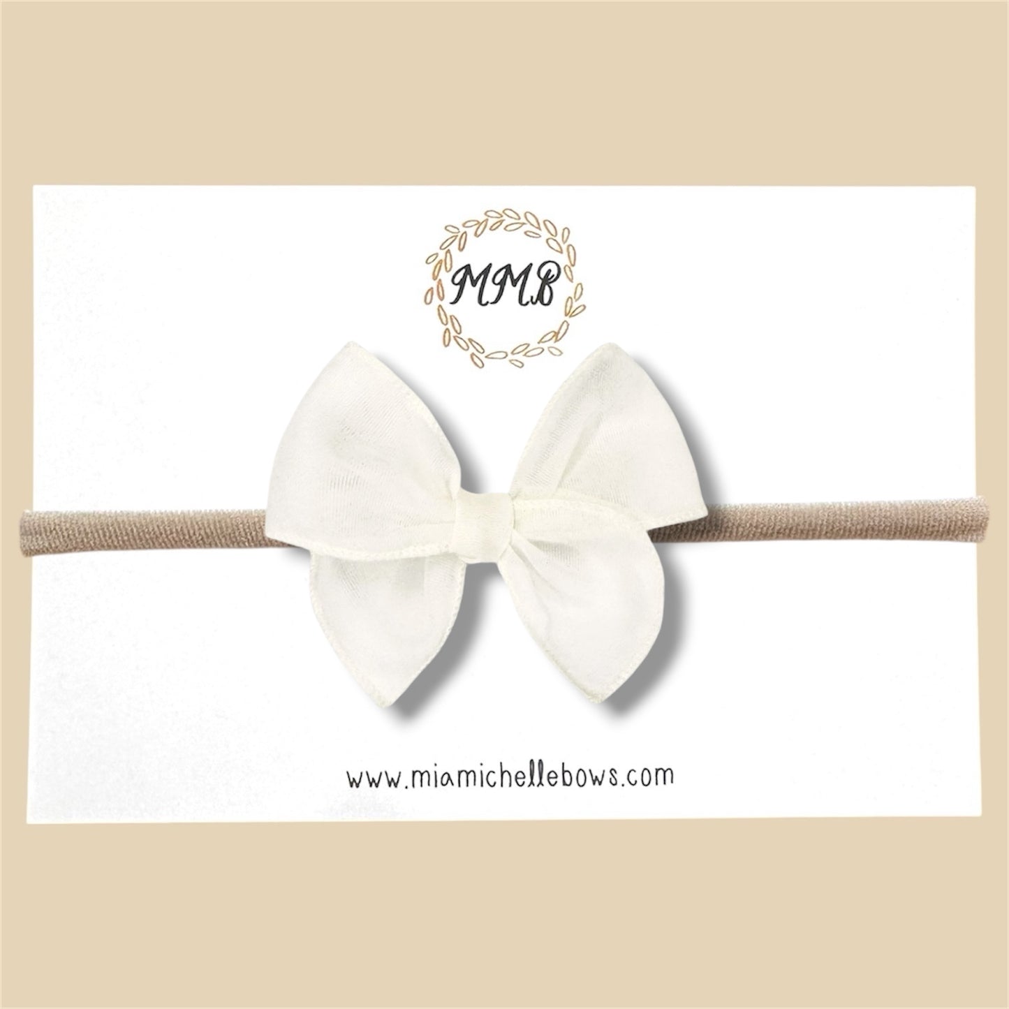 Off-White Sheer Fairytale Bow