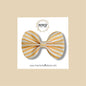 Yellow Striped Glitter Bow