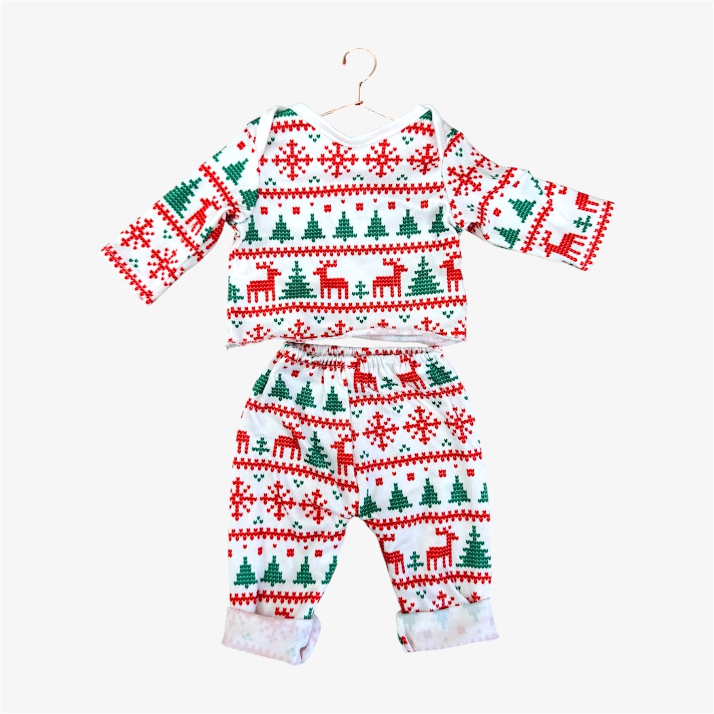 Doll—Christmas Pajama Set