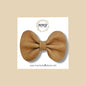 Tan Genuine Leather Bow