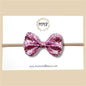 Metallic Pink Glitter Bow